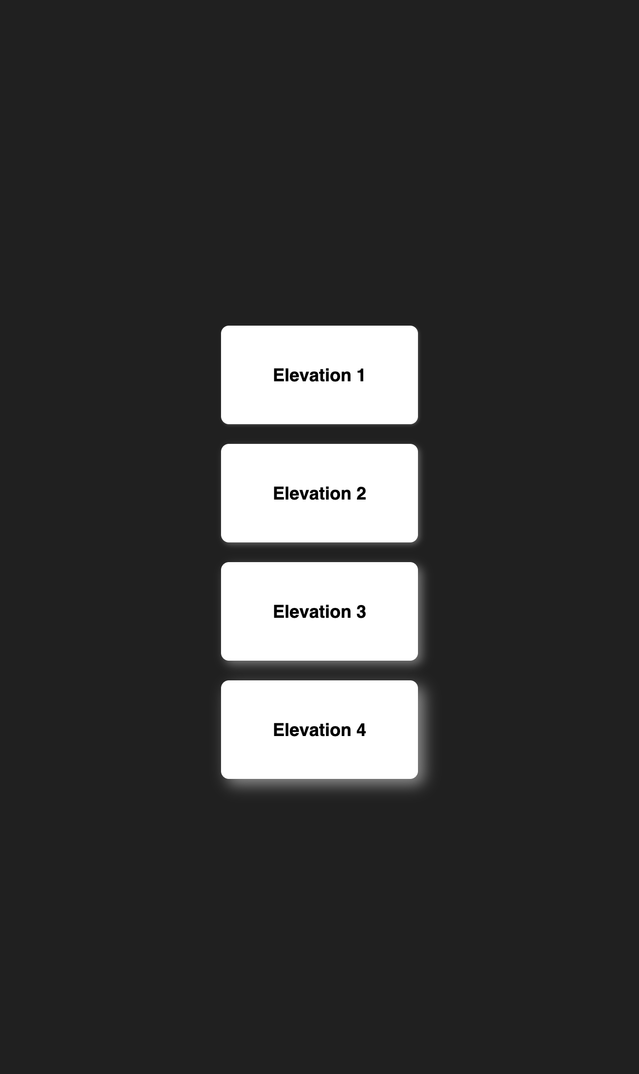 光らせた場合でのElevationの例